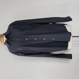 Men’s Alfani Black Button Down Dress Shirt Size Medium